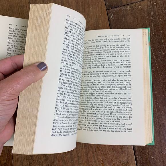 1968 Lincoln the Unknown Dale Carnegie Perseverance Award hardback book - Picture 9 of 15